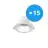 Multipack 15x Noxion LED Downlight Apollo 9W 1100lm 60D - 840 Cool White | 145mm - Cutout 120mm - UGR 