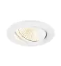 SLV New Tria Universal 68 Spot Aluminium White Round 8.6W 600lm 60D - 925-930-940 CCT | Cutout 68mm -  Best Colour Rendering - Dimmable 